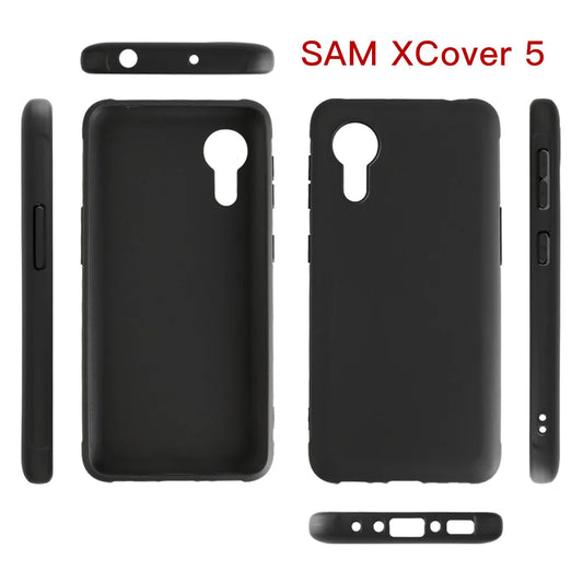 Soft TPU Case for Samsung Galaxy XCover 5 | Matte Black Protective Cover