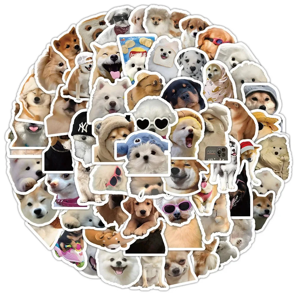 🐾 Cute Dog Sticker Pack – 10/50/100pcs of Pure Pup Joy! 🐶✨