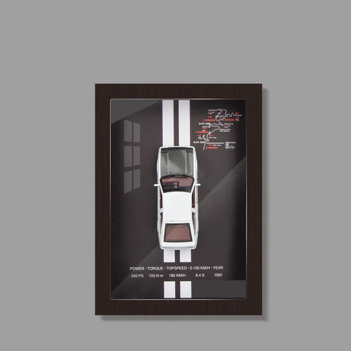 🖼️ 1:32 Framed 3D Sports Car Model – Metal Racing Art for Display & Gifts 🏁